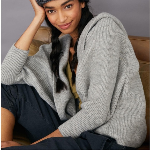 Anthropologie NWOT Laura Cozy Knit Open Front Cardigan Sweater - Picture 4 of 9